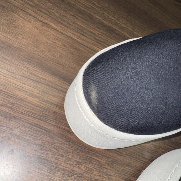 L Vince Womens Suede Slide On Strecth Platform Sneakers Black Size 6 - Picture 3 of 6